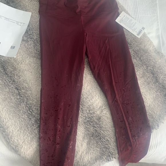 Lululemon Speed Wunder Tight 28” Spark sz 8 - Picture 2 of 3